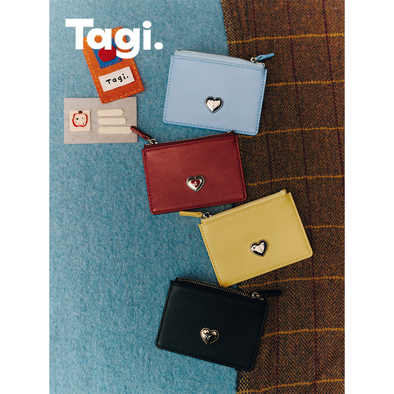 Tagi.奶油鼓鼓爱心零钱包