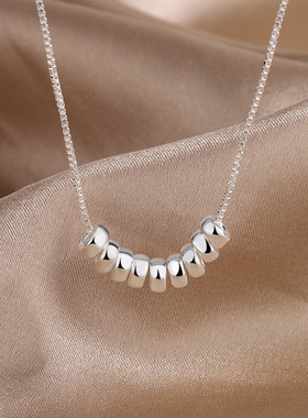 新款韩国风简约算盘锁骨链女ins潮人小众感时尚新款吊坠项链项链