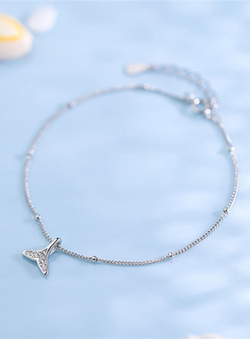 2143鱼尾手链女ins梦幻超仙简约镶钻清新手链闺蜜设计感气质饰品