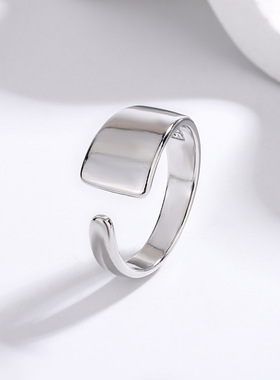 新品简约气质时尚开口不规则戒指女小众设计个性时尚冷淡风指环