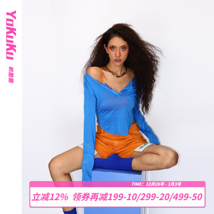 罩衫 哟酷酷 防晒上衣透气吸汗速干刺绣运动T恤长袖 美式 莫吉托