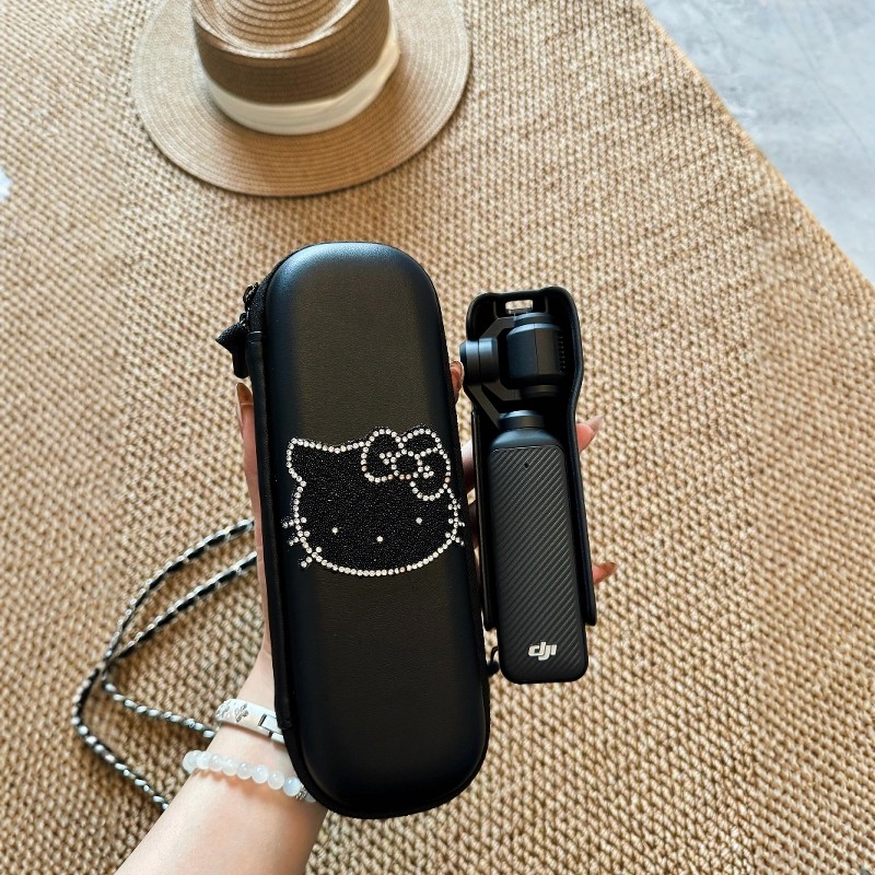 大疆pocket3防摔保护壳可斜跨硬壳保护套多功能相机配件收纳包