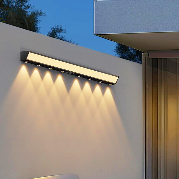 户外防水壁灯太阳能长条洗墙壁灯