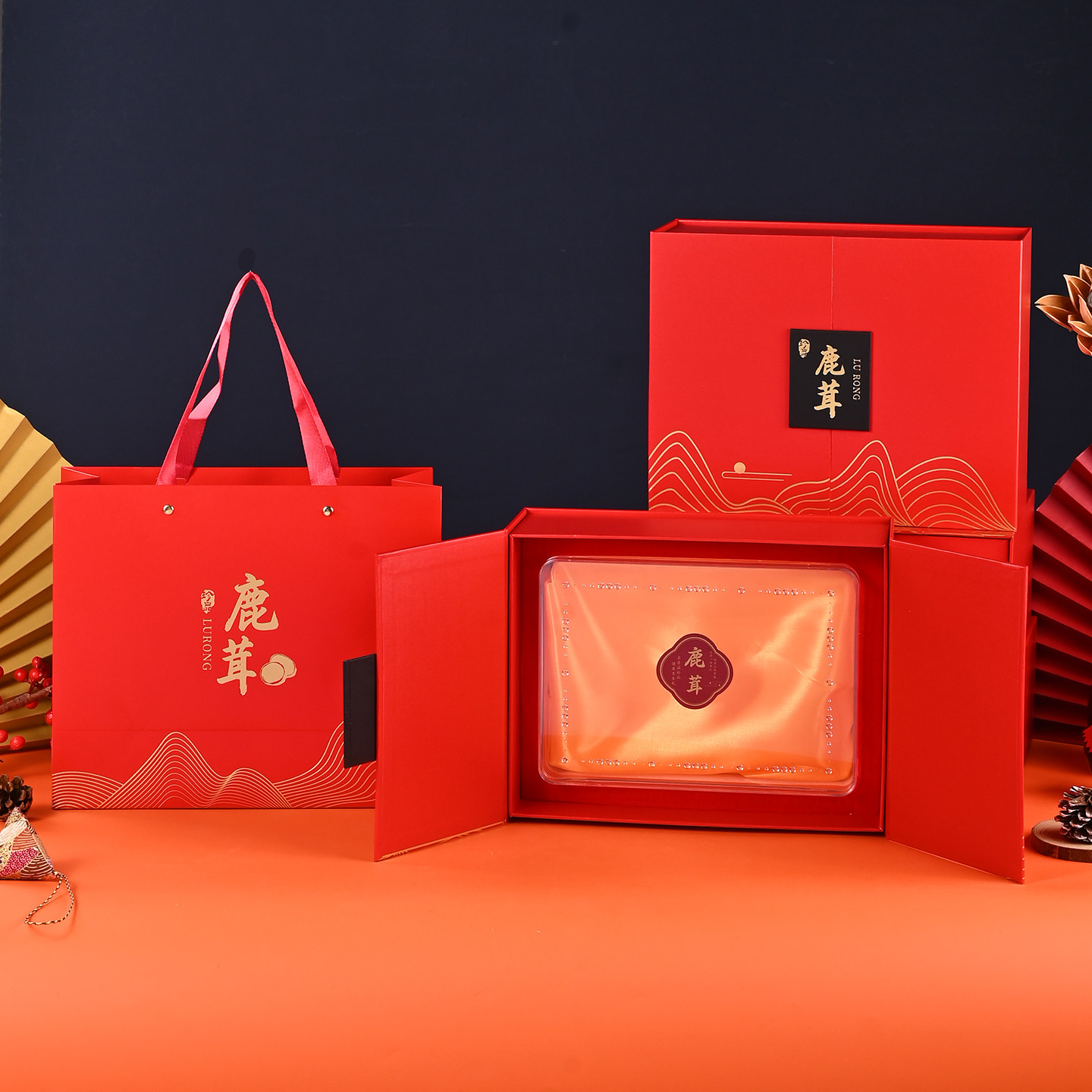 鹿茸礼盒空盒新年送礼高档高丽参包装盒红参花旗人参片礼品盒定制