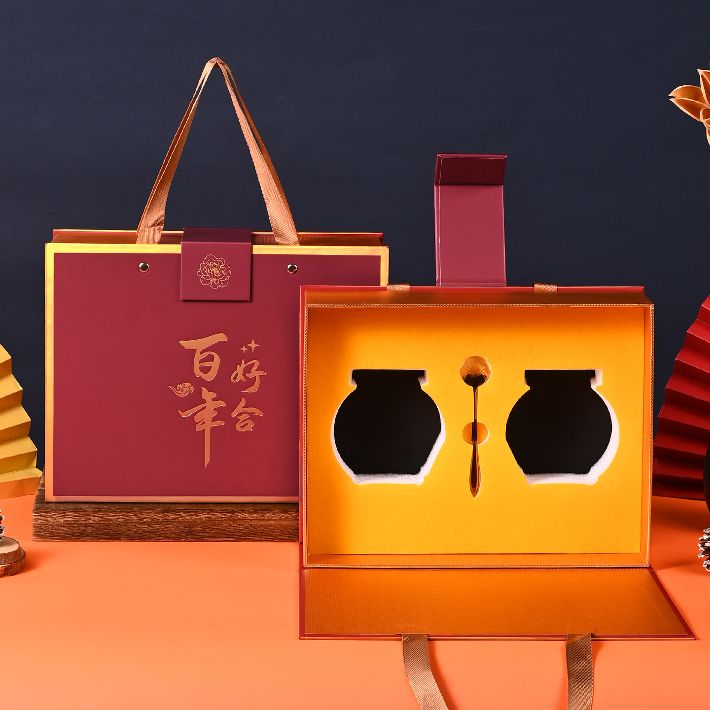 蜂蜜包装盒礼盒高端礼品盒定制