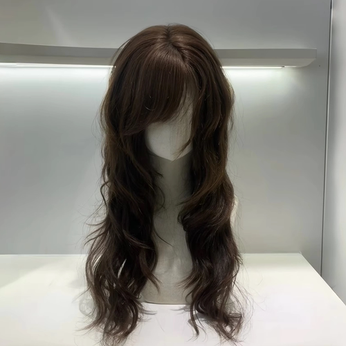 假发女日系慵懒古早感斜刘海大波浪长卷发高层次lolita修颜全头套
