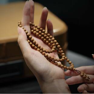 译木 118「印度檀香老山檀老料」圆珠手串 0.6cm