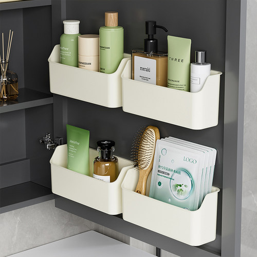 镜柜门内侧收纳盒壁挂式