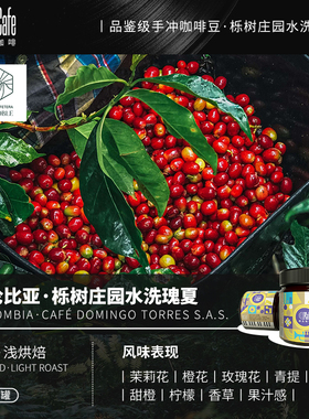 LP CAFE · 哥伦比亚北桑栎树庄园微批次瑰夏水洗浅烘焙75g罐装