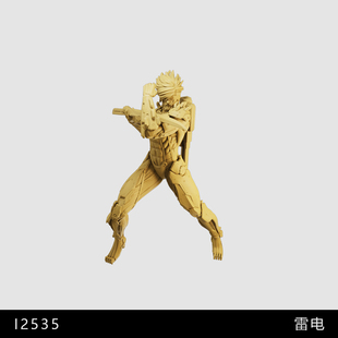 【合金装备】雷电 小岛秀夫 游戏1/64小人偶模型手办1:43微缩白模