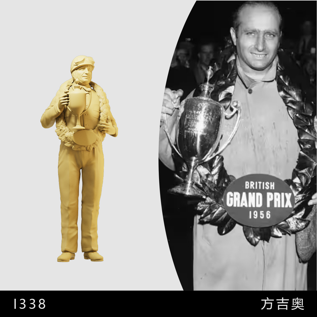 【方吉奥】F1传奇赛车手 1/64小人偶模型手办1比43微缩沙盘白模