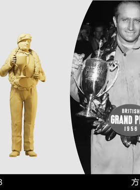 【方吉奥】F1传奇赛车手 1/64小人偶模型手办1比43微缩沙盘白模