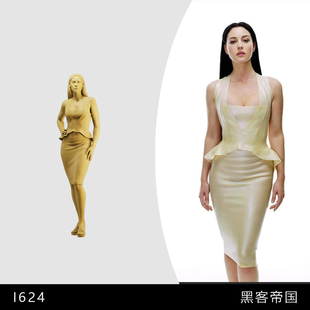 【黑客帝国】莫妮卡贝鲁奇 意大利绝美人 1/64模型手办1比43白模