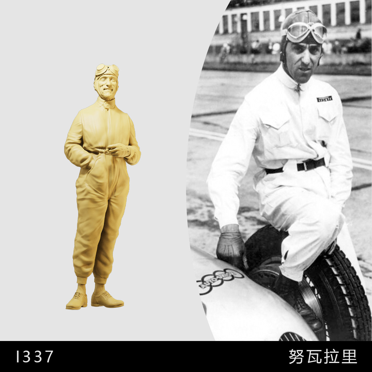 【努瓦拉里】F1传奇赛车手 1/64小人偶模型手办1比43微缩沙盘白模