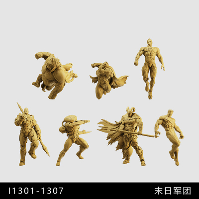 【DC】机械超人 卢瑟 末日军团 1/64小人偶模型手办1:43微缩白模