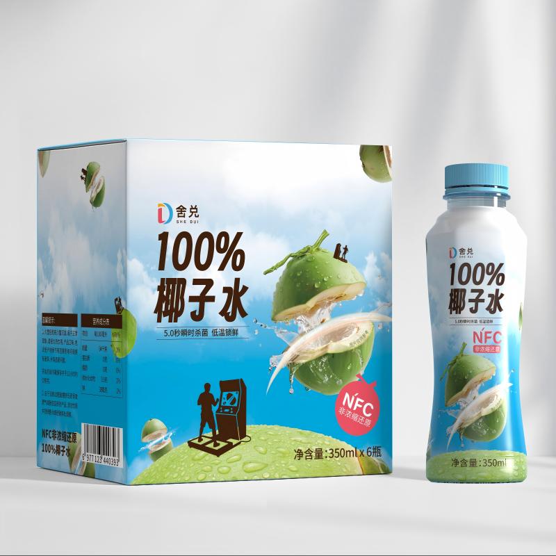 舍兑100%椰子水350ml*1瓶装