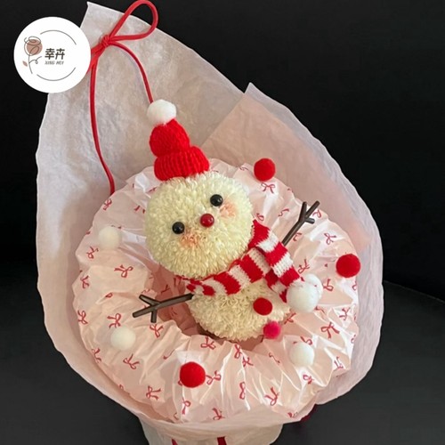 圣诞节装饰卡通雪人表情包装饰