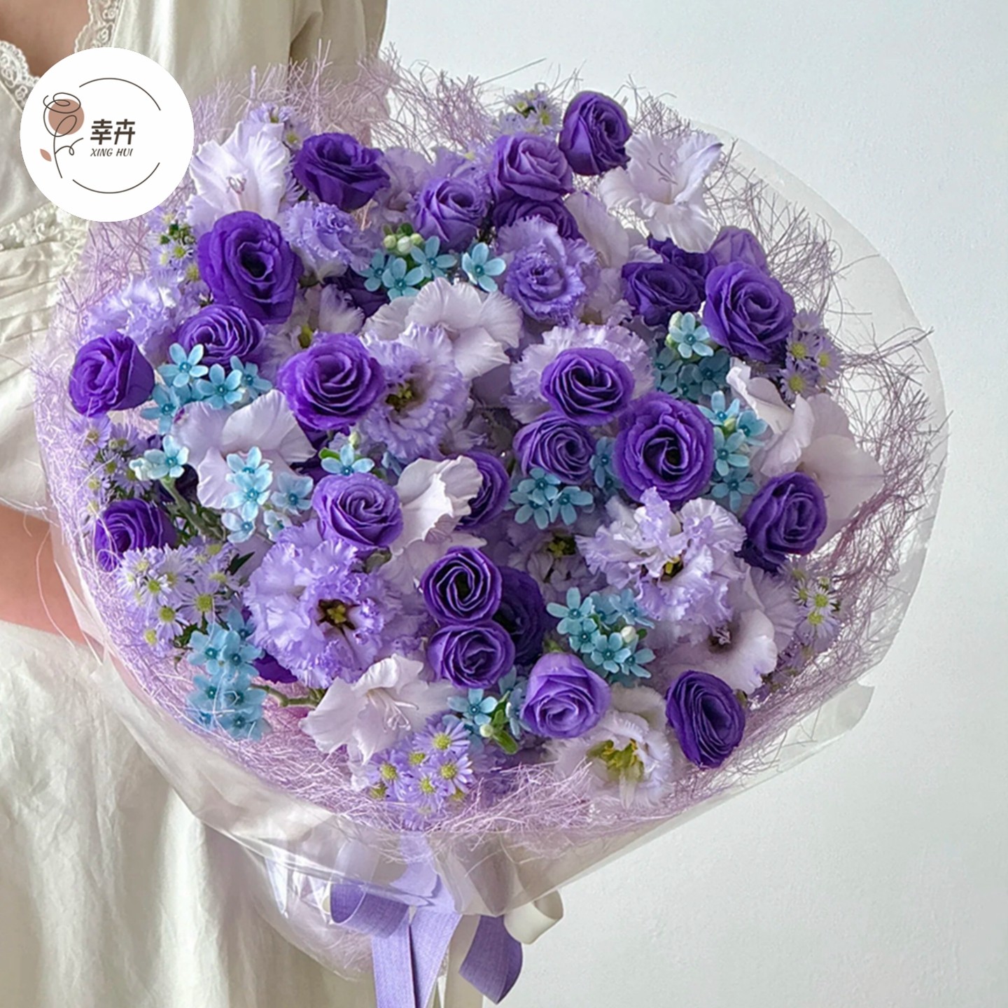 草编网梦幻紫乱麻麻丝纸不规则镂空花束包装纸花店花艺包装资材,鲜花速递/花卉仿真/绿植园艺,花艺包装纸,淘宝优惠券,粉丝福利购,淘宝优惠卷