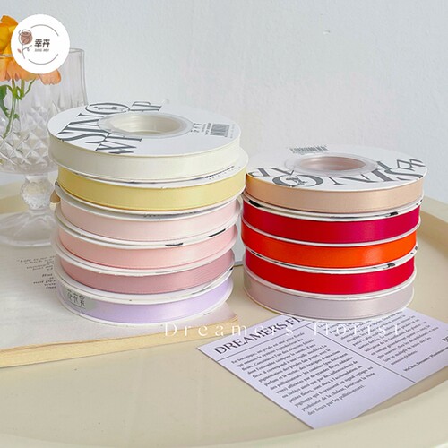 高档双面哑光丝带花艺花束织带