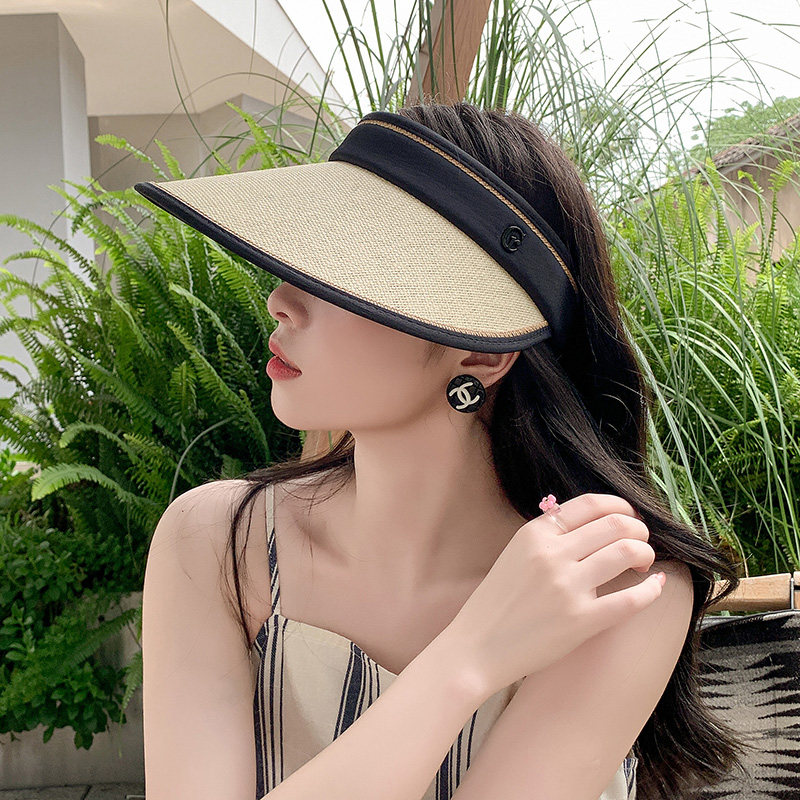 空顶帽出游休闲女夏季大檐防晒