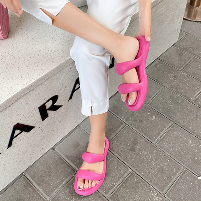 Flip flops Sandals Slippers Slides Summer Shoes踩屎感拖鞋女