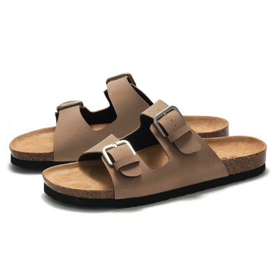 男外穿拖鞋classic cork sandals for men slippers睿足春夏季