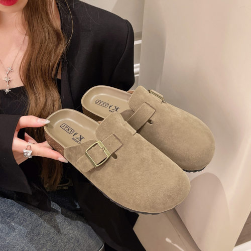women's mules slippers men clogs cork sandals outdoor slides