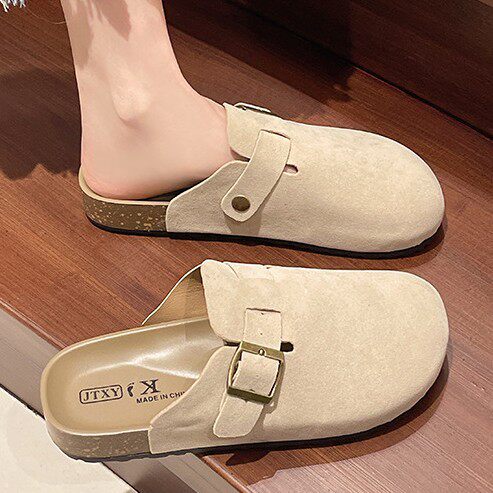 women's mules slippers men clogs cork sandals outdoor slides