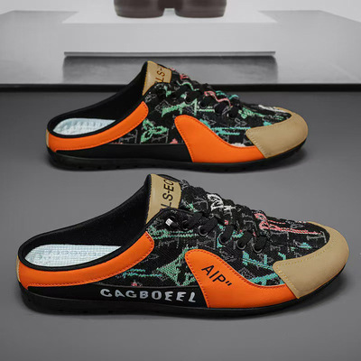 outdoor sandals slippers slides shoes footwear包头半托鞋男