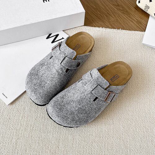 Men Sandals Slippers Cork Footbed Clogs Women Slip-on