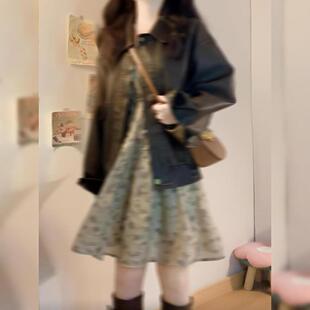 开春气质穿搭小众不撞款碎花连衣裙子女2025春季新款海边度假短裙