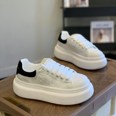 复古松糕厚底国风时尚休闲小白鞋