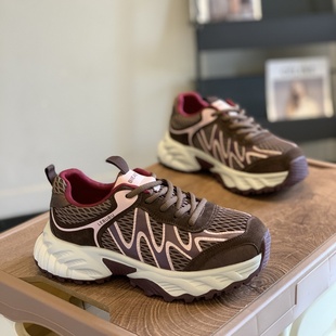 百搭时尚 新款 炸街显脚小爆款 韩版 复古德训鞋 休闲老爹鞋 女2025秋季