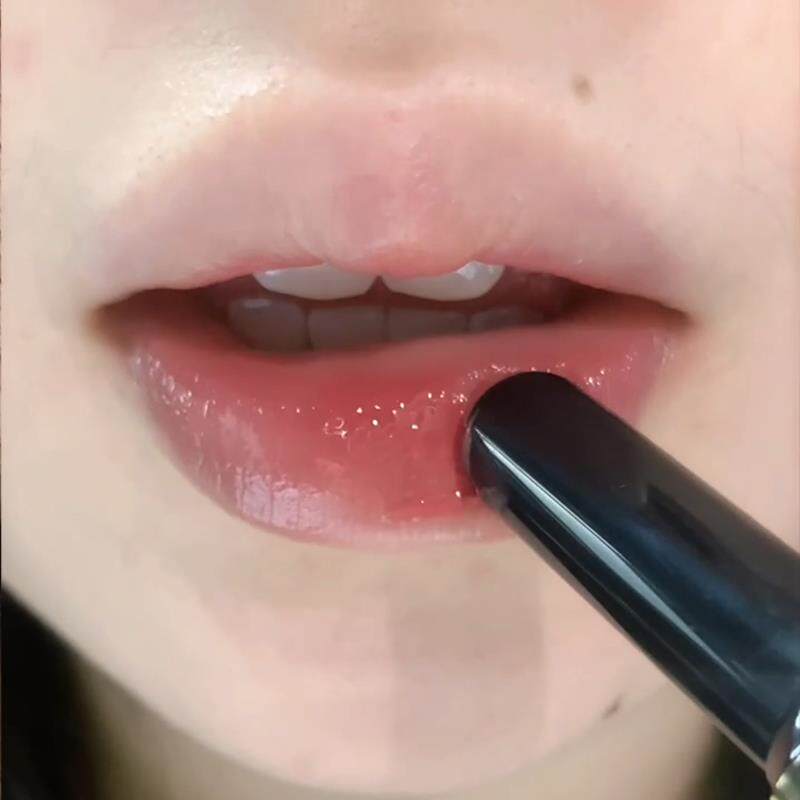 像是掌管玻璃唇的神！镜面固体口红唇釉黄皮素颜裸色自然显白唇蜜