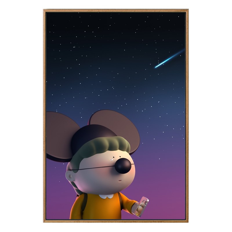 定制 是心动啊系列艺术版画 大橘子原创现代家居装饰壁挂画