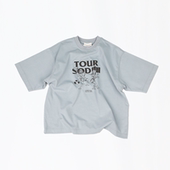 Co. 灰蓝色 Boxy SOD Fit T恤 巡演印花复古水洗短宽大廓形短袖