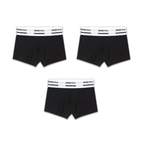 SODCo.假双腰内裤黑色