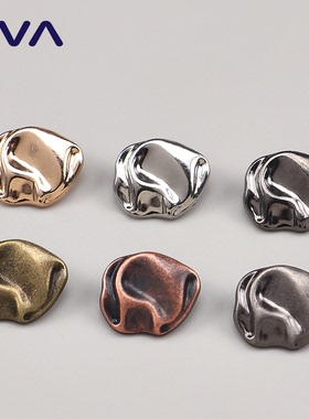 VVA金属纽扣不规则异形扣子锌合金电镀手缝扣服装辅料衣服扣配件