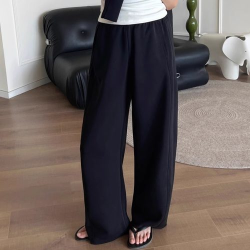 丝滑软糯垂顺亲肤铜氨丝弯刀裤