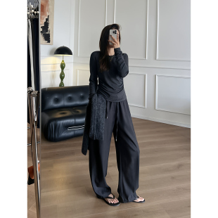 25秋冬【气场十足～自带贵气感】亲肤舒适抗皱耐穿TR解构弯刀西裤