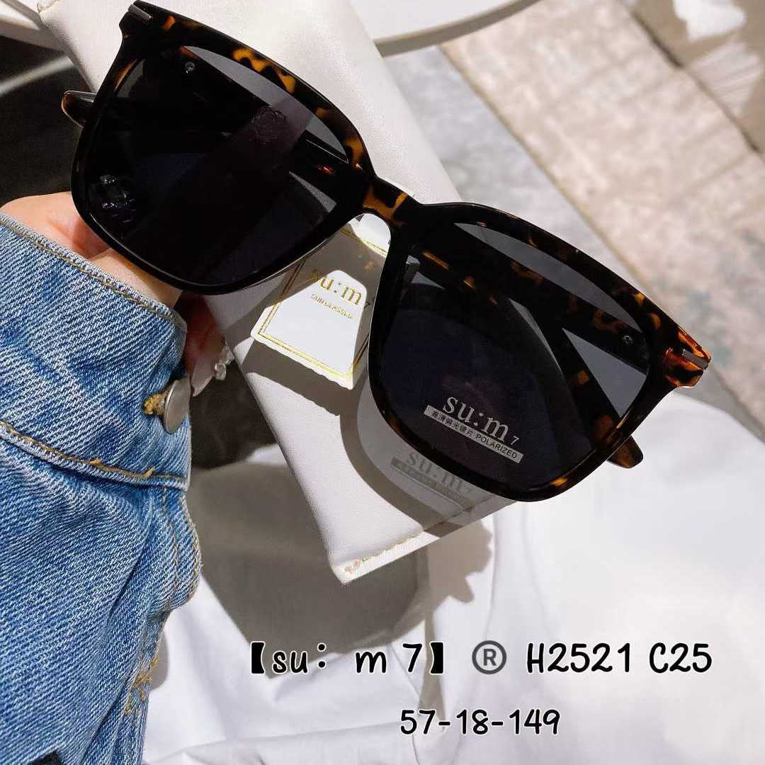 玳瑁色时尚方框太阳镜男女潮酷大框高清偏光防晒墨镜显脸小配度数