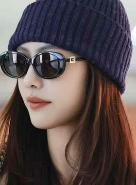 2025新款倪妮蔡文静同款偏光太阳眼镜女墨镜百搭椭圆猫眼可配近视