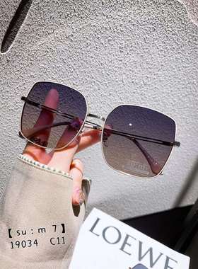 韩版墨镜潮大框高级感防晒偏光太阳眼镜女款防紫外线女士脸小显瘦