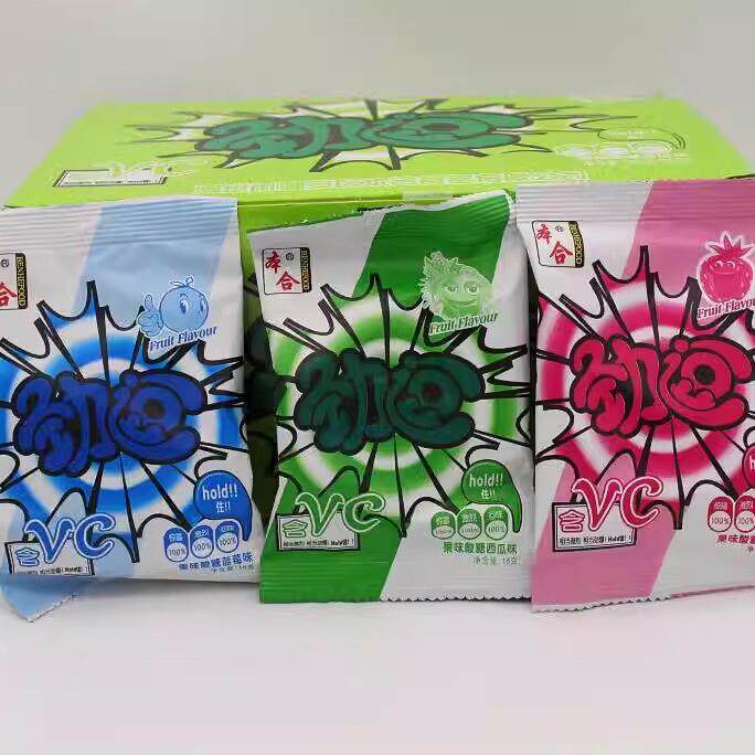 劲逗爆酸糖秀逗糖超霸立波糖酸糖先酸后甜糖果硬糖水果糖糖豆