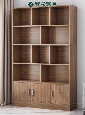 速发文件柜书架落列简易收纳置物架公室客厅储物柜子办卧室陈地展