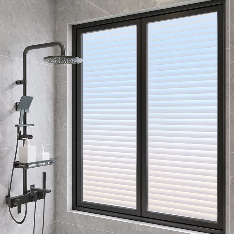 速发浴室百门磨砂玻璃贴膜窗户防生间叶贴纸防走光卫窥隐透光不透