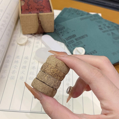 白玉菩提戒指手工diy半成品自己打磨七夕情人节创意礼物送男女友