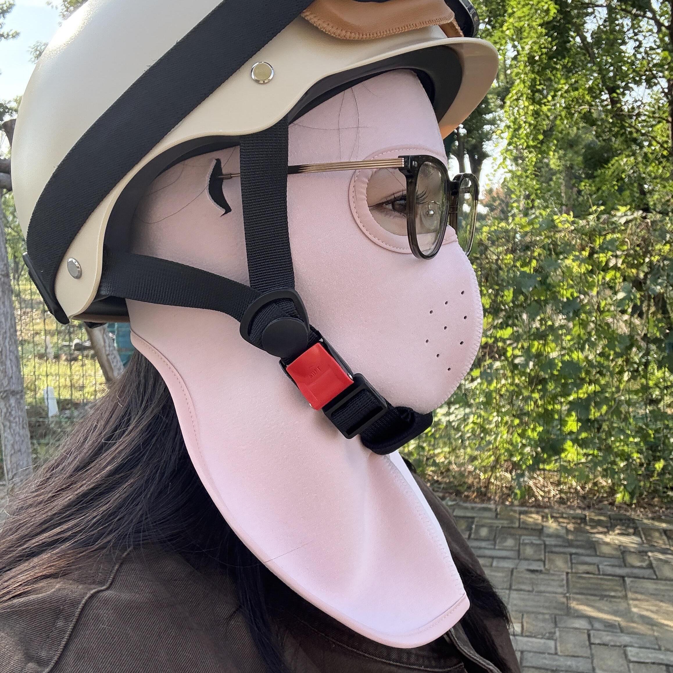 秋冬骑车防风面罩户外骑行包颈护耳护脸三合一口罩防冻透气脸基尼