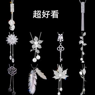 女2024新款爆款轻奢小众高级感珍珠长款搭配裙子的毛衣挂饰项链冬