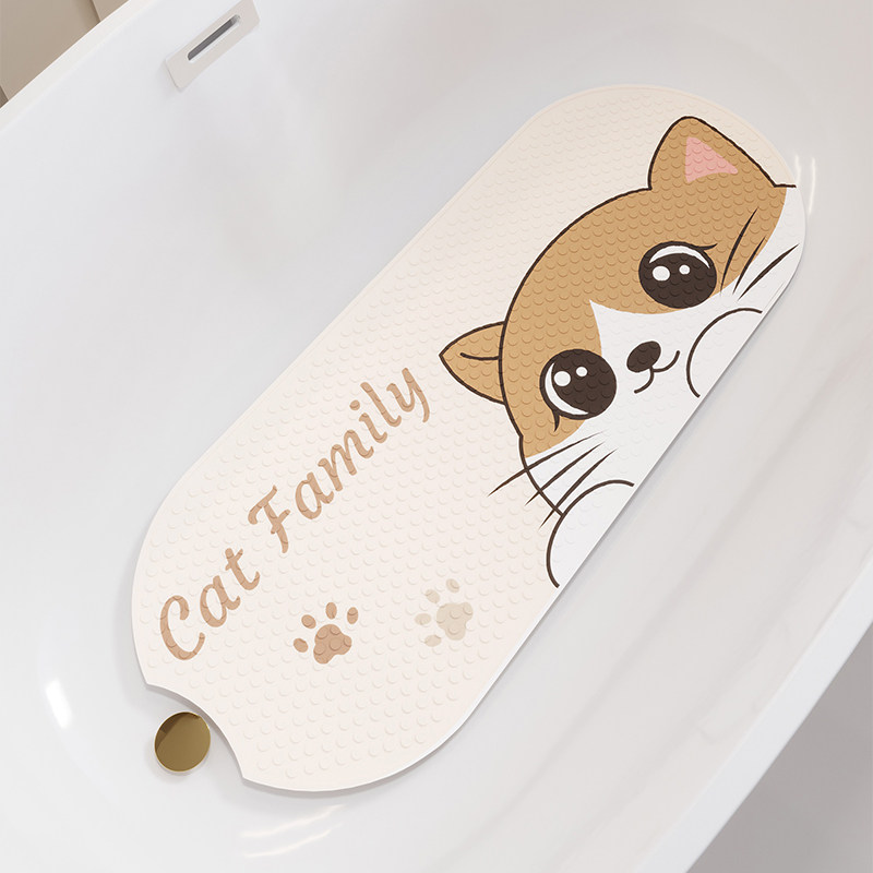 浴室防滑地垫卫生间免洗可擦儿童洗澡PVC浴缸按摩脚垫吸盘垫家用